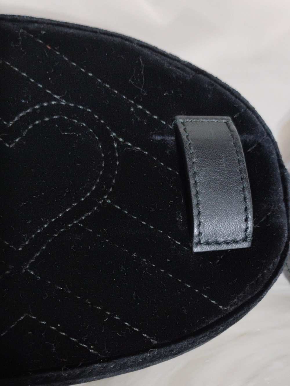 SALE! Gucci Black Velvet GG Marmont Body Waist Bag W/DB - Picture 16 of 16
